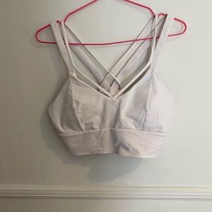 Lululemon white sports bra size 10